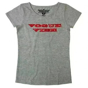 Women's Vogue Vibe Graphic T-Shirt - Color: Grey - Size: S